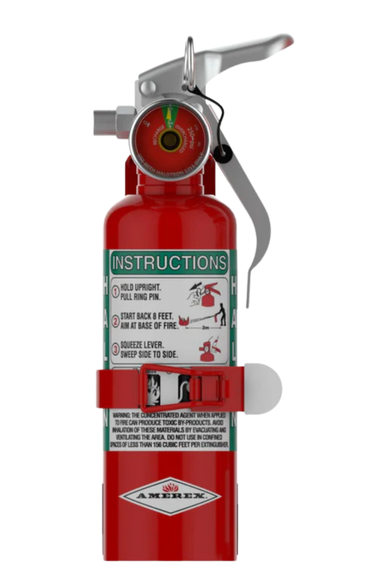 Amerex A344T (1.25 lbs.) Halon 1211  Fire Extinguisher